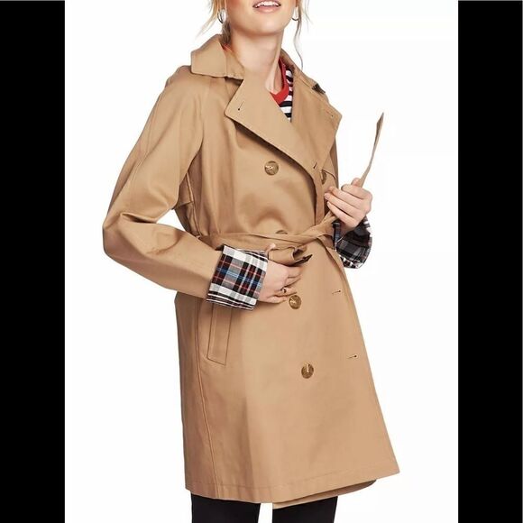 COURT & Rowe Trench Coat Size Medium Khaki. NWT - Picture 12 of 14